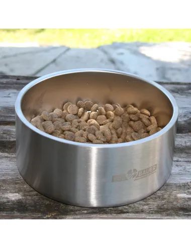 Ciotola in acciaio inox Dogbauer con crocchette