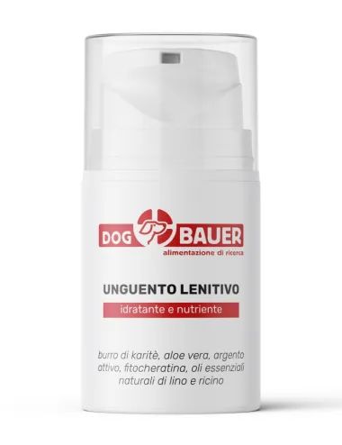 Crema Unguento Lenitiva per Cani con Burro di Carité e Oli essenziali Dogbauer flacone da 50 mg