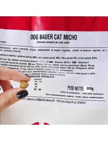 Sacco croccantini per gatti 20 Kg Dogbauer Cat Micho